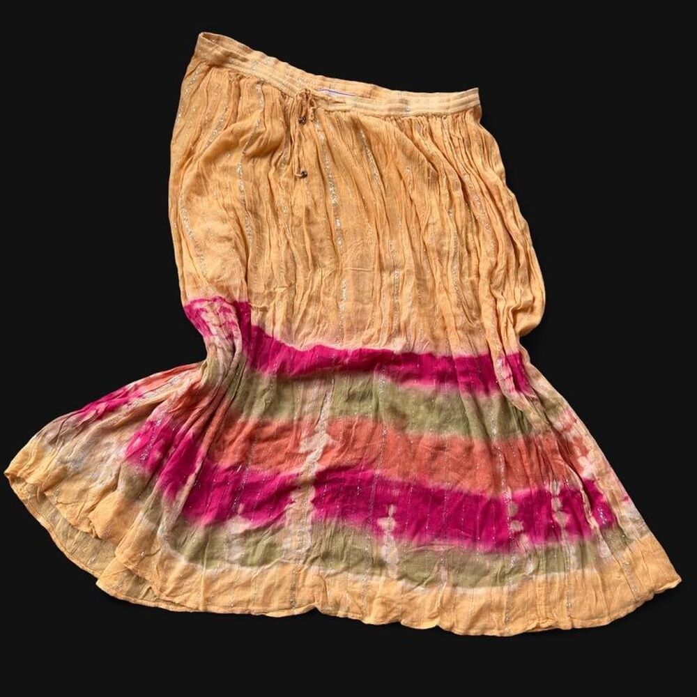 Y2K VTG En Provence Tie-Dye Maxi Skirt